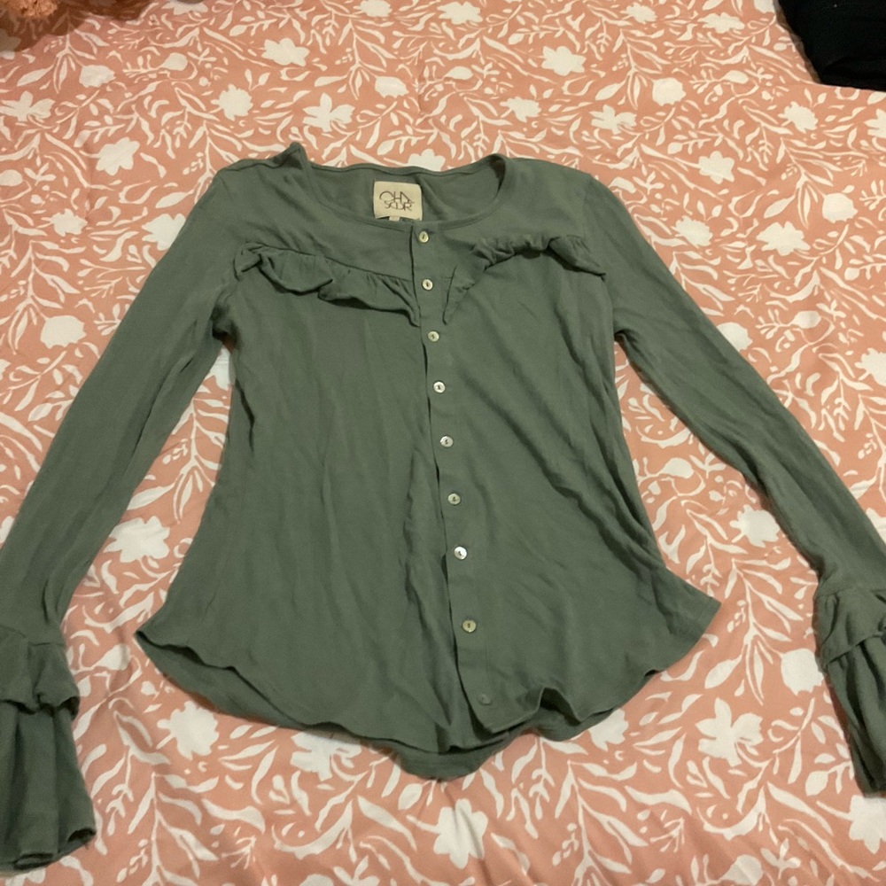 Chaser Olive Button-Down Shirt